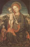 Jacopo Bellini THe Virgin and Child Adored by Lionello d'Este (mk05) oil painting on canvas